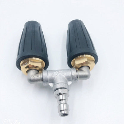 🔥 High-pressure rotary nozzle, aluminum alloy, 1/4" T-fitting, 4000 PSI! 💦✨(Free shipping)✈️