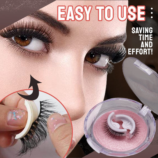 🔥Hot Sale Just 8.49 pounds✨👀Waterproof & Reusable Self-Adhesive Eyelashes