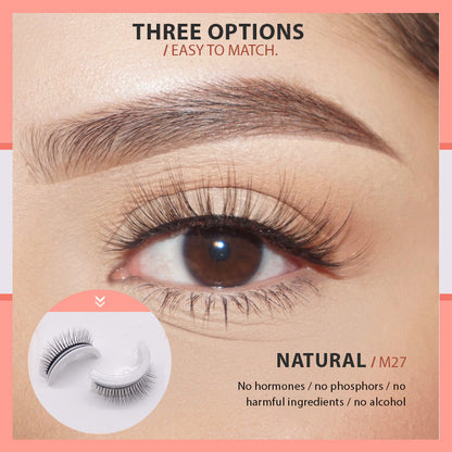 🔥Hot Sale Just 8.49 pounds✨👀Waterproof & Reusable Self-Adhesive Eyelashes