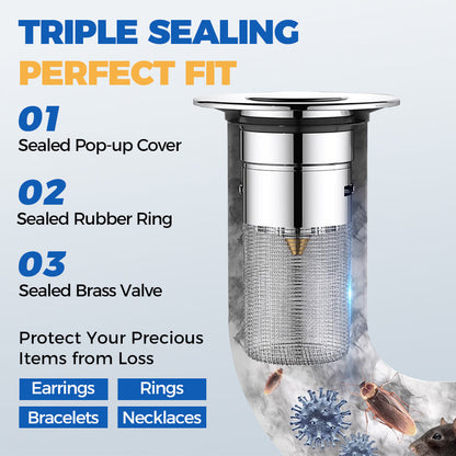 💥Universal Pop-up Sink Drain Filter（BUY 3 GET 5 FREE）