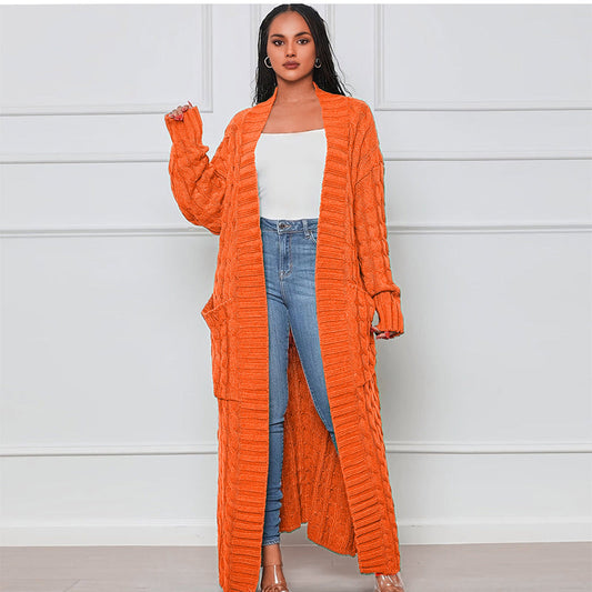 🌹Women's Cable Knit Long Cardigan with Pockets