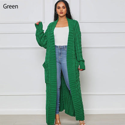 🌹Women's Cable Knit Long Cardigan with Pockets