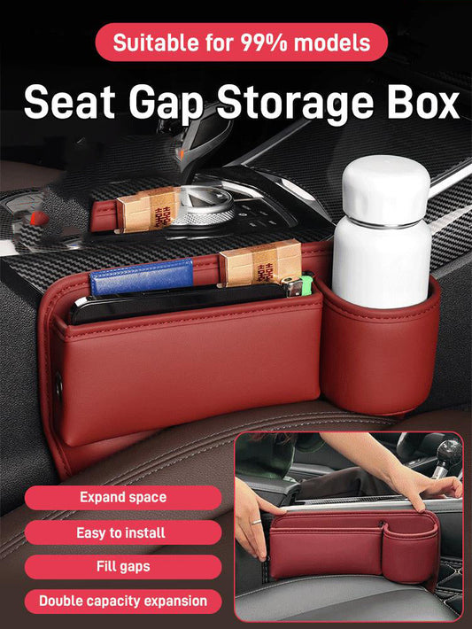 🔥Buy one and get one free Cowhide Car Gap Storage Box