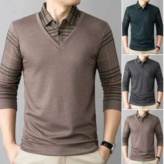 🔥Limited time 60% off🔥New Fall Long Sleeve Polo Shirt for Dads! 🍂👕